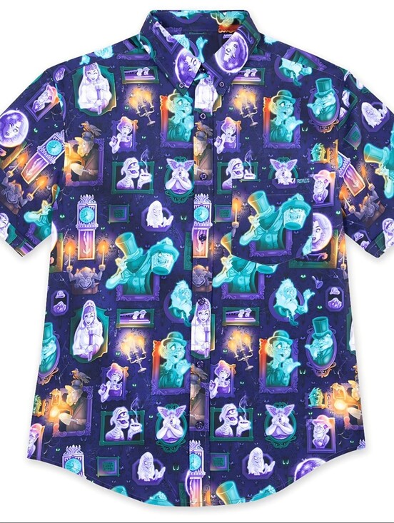 RSVLTS Other - RSVLTS Disney 2025 Haunted Mansion Button-Down Ghosts & Graves Shirt - Size XS